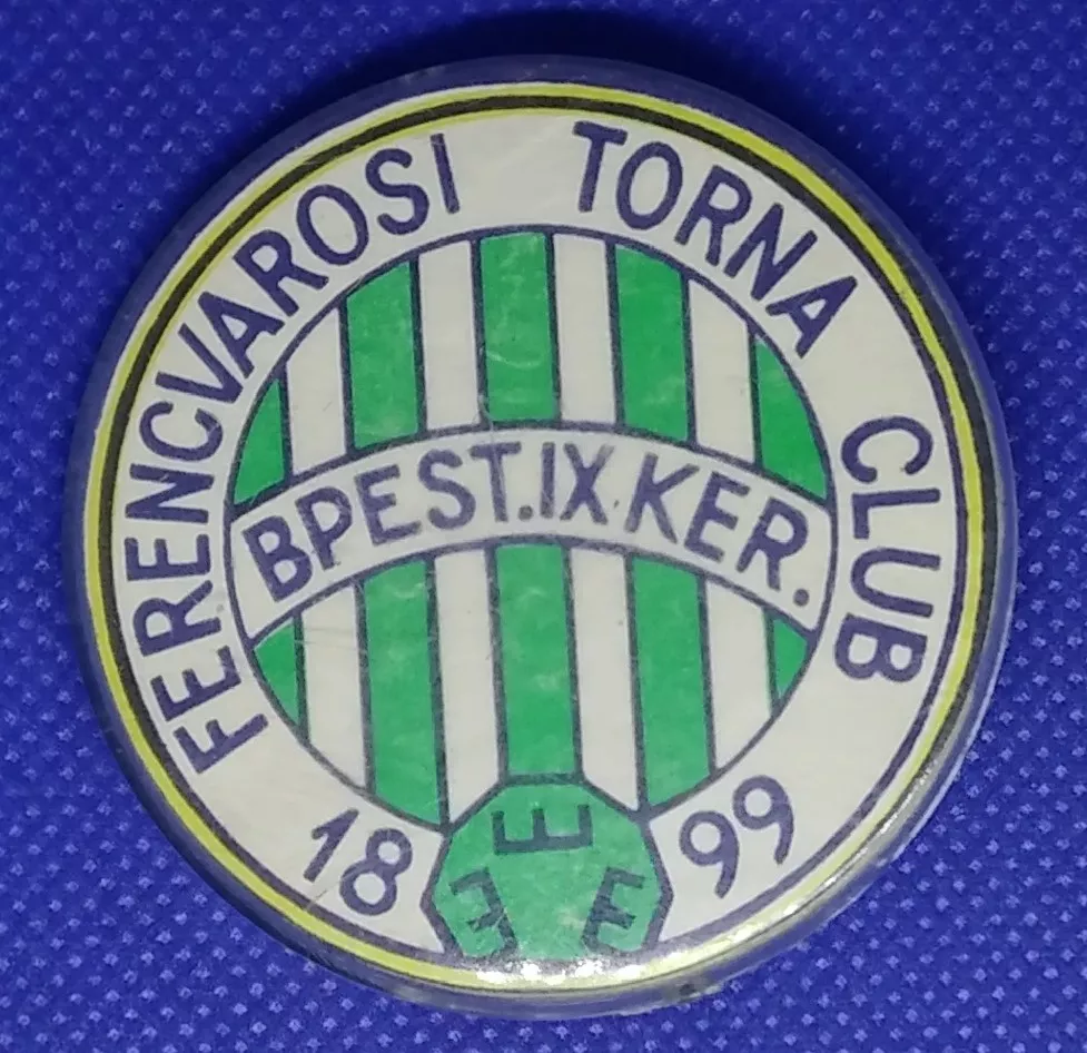 FERENCVAROSI TC. FOOTBALL CLUB. Vintage Soviet pin badge. Rarity.