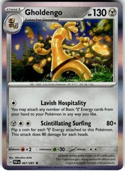 Gholdengo 067/091 Paldean Fates Holo Rare