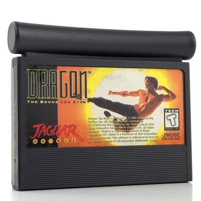 ATARI Jaguar Spiel: DRAGON The Bruce Lee Story - 64-Bit Modul Cartridge (1994)