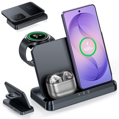 Wireless Charger for Samsung   3 in 1 Wireless Charging Station for Galaxy S2...