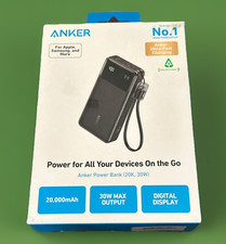   NEW   Anker - Power Bank 20,000mAh, 30W - Black A1384