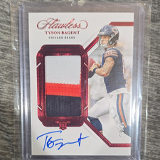 2023 Panini Flawless Patch Autograph Tyson Bagent #RPA-TBT 05/15 Bears