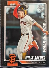 2026 Topps Series 1 Baseball Celebration Walk This Way Black 5/10 Willy Adames