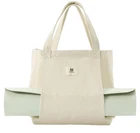 Beautiful Canvas Yoga Mat Tote Bag W/Zipper, Adjustable Strap, Lightweight
