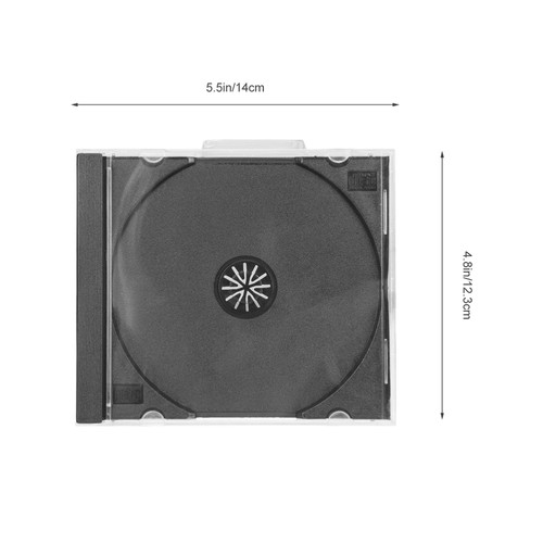 10 Pcs Plastic CD Disc Box Case Organizer Display Cases Jewel Container - Afbeelding 12 van 12