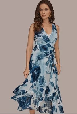 chiffon wrap dress formal Cicinia Dark Navy Mother Of The Bride Dress Plus Size Long Chiffon A-line Ankle Length V-neck main image 1