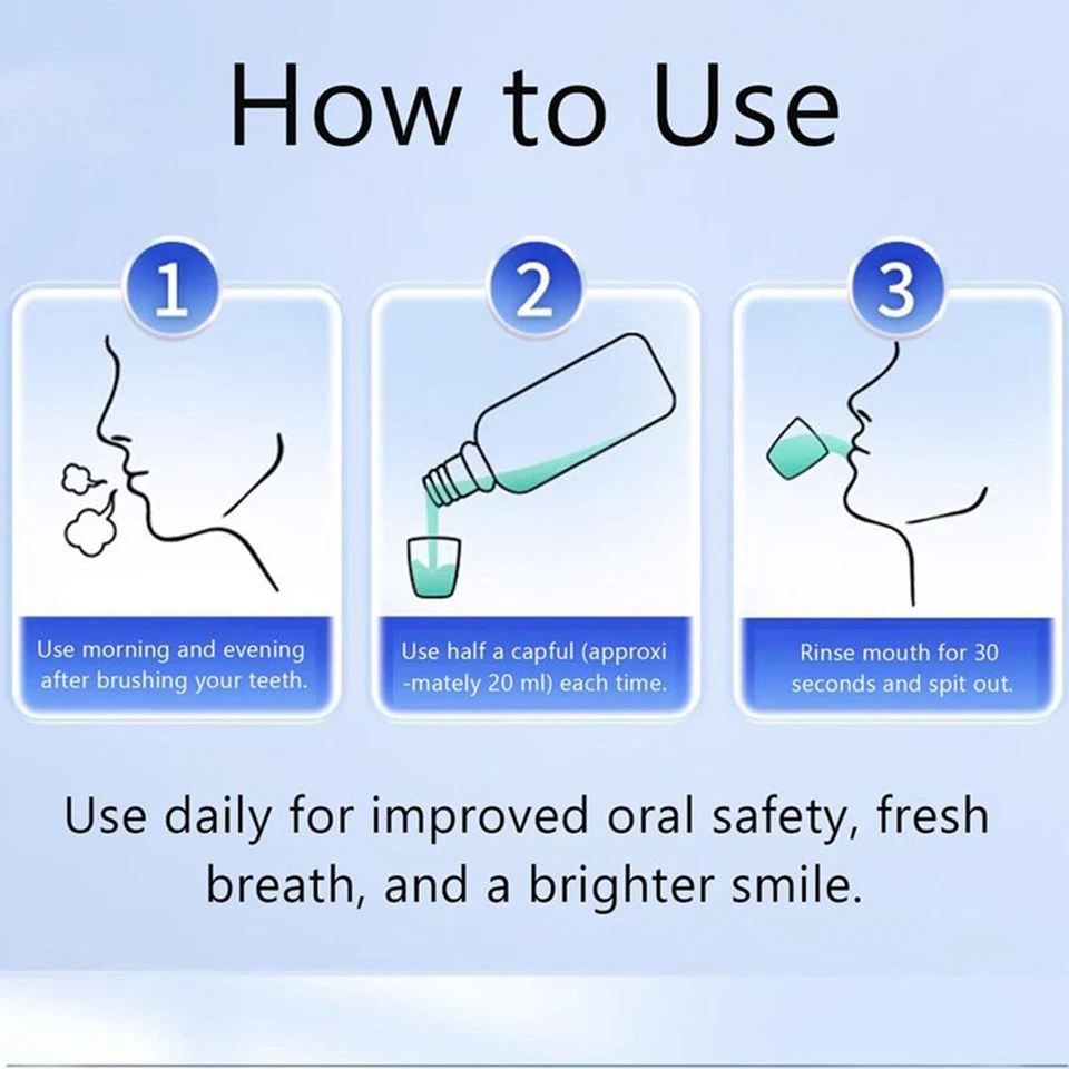 Spearmint White Oil Pulling Rinse Cold-Pressed Coconut Mouthwash Teeth Whitening - image 3 of 4