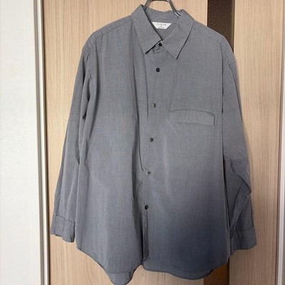STILL BY HAND Oversized Shirt Gray Check 2025AW Size 50