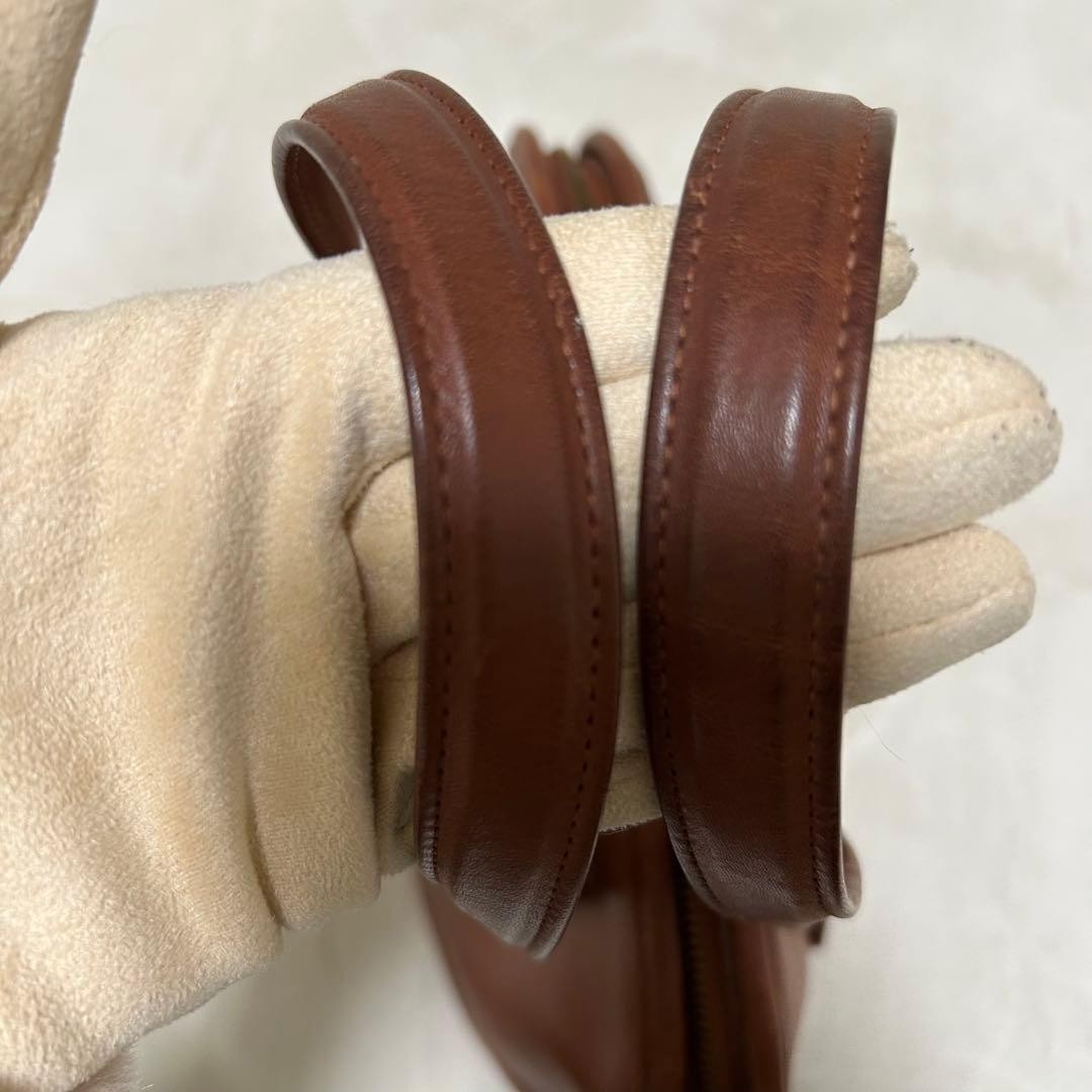 Old Coach handbag in glove tanned leather 9958 brown G122 thumbnail 8