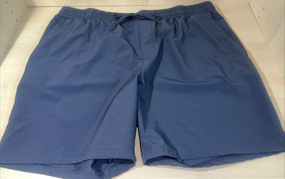 RIGHT OF WAY Men's Slip On Blue Pocket Shorts RN098223 Size XXL NWOT
