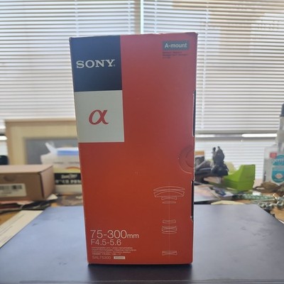   Sony SAL75300 Lens Alpha A-Mount 75-300mm F/4.5-5.6 Full Frame Super Clean