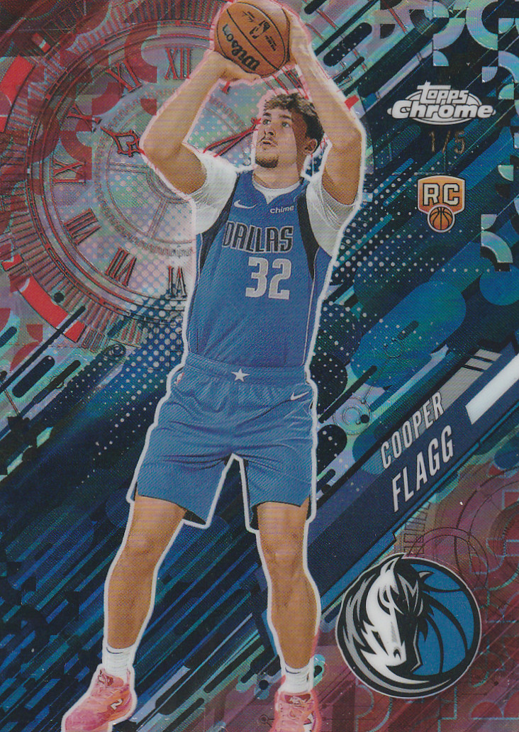2025-26 Topps Chrome - Go Time Cooper Flagg /5 Red Refractor #GT-16 (RC)