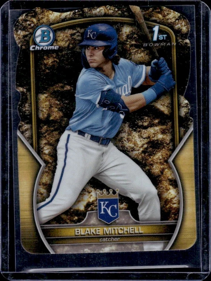 2023 Bowman Draft Blake Mitchell Chrome Prospectors Die Cut 1st #/49 Royals