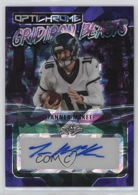2023 Leaf Eclectic Purple Crystals 1/3 Tanner McKee #OGB-TM1 Rookie Auto RC 2h5