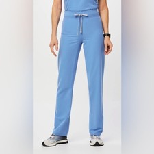 Figs High Waisted Livingston Basic Scrub Pants Size M Drawstring Pockets Medical