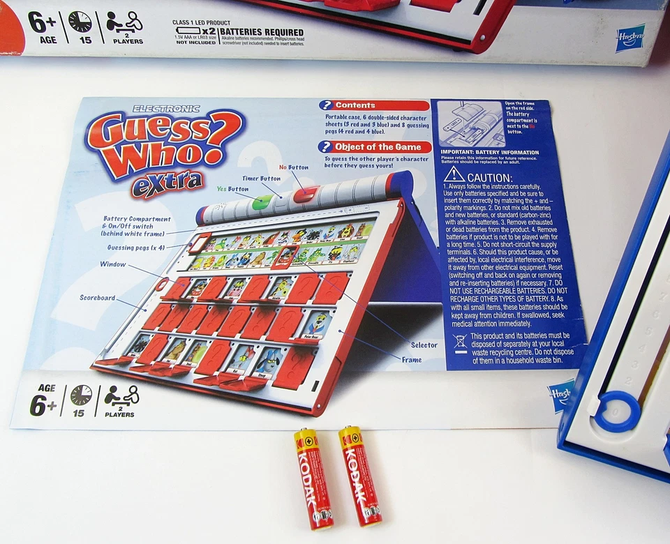 Electronic Guess Who Extra Board Game Milton Bradley 2011 Complete Working - Image 3 of 4