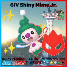 ✨ Shiny Alpha Mime Jr. 6IV + EVs ✨ Pokemon Legends ZA 🚀 Fast 🚀