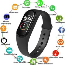 Smartwatch M4 Smartband Braccialetto Fitness Tracker Uomo Donna per iOS Android