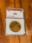 🌟 1924 $20 Gold St. Gaudens Liberty Double Eagle Cleaned UNC Coin