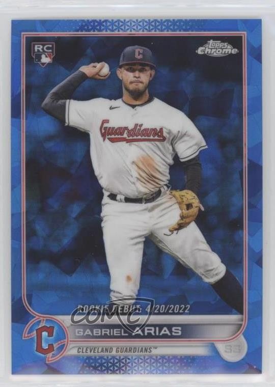 2022 Topps Chrome Update Sapphire Edition Rookie Debut Gabriel Arias #US321 00gy
