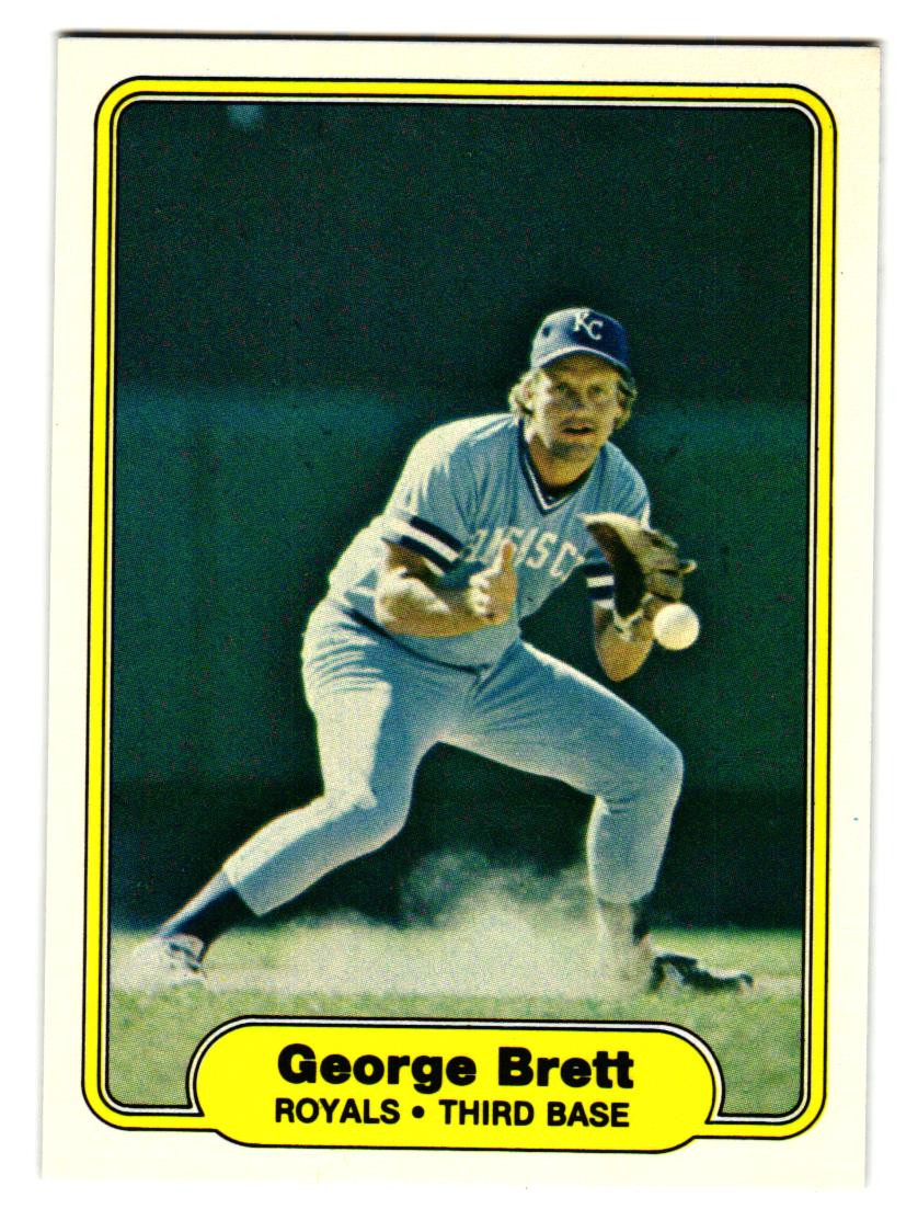 1982 Fleer George Brett #405 Kansas City Royals HOF