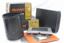 Exc Mamiya Focusing Screen , Extension Ring set , Polaroid Holder *TW3