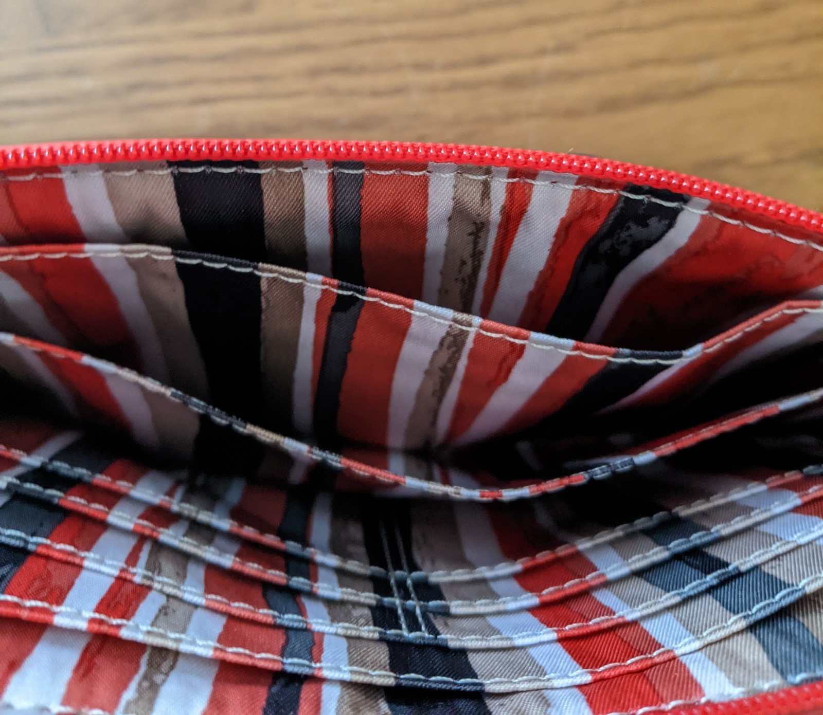 Coach Printed Floral Double Zip Pocket Cotton Canvas  Wallet thumbnail 12