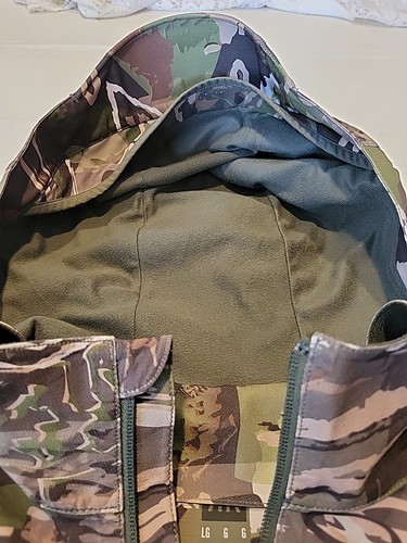 Under Armour Storm Ridge Reaper Jacket Forest Camo Mens Large Full Zip Hooded - Picture 7 of 24