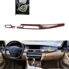 For Bmw 5 Series F10 2011-2017 Abs Wood Grain Accessories Interior Trim Stickers