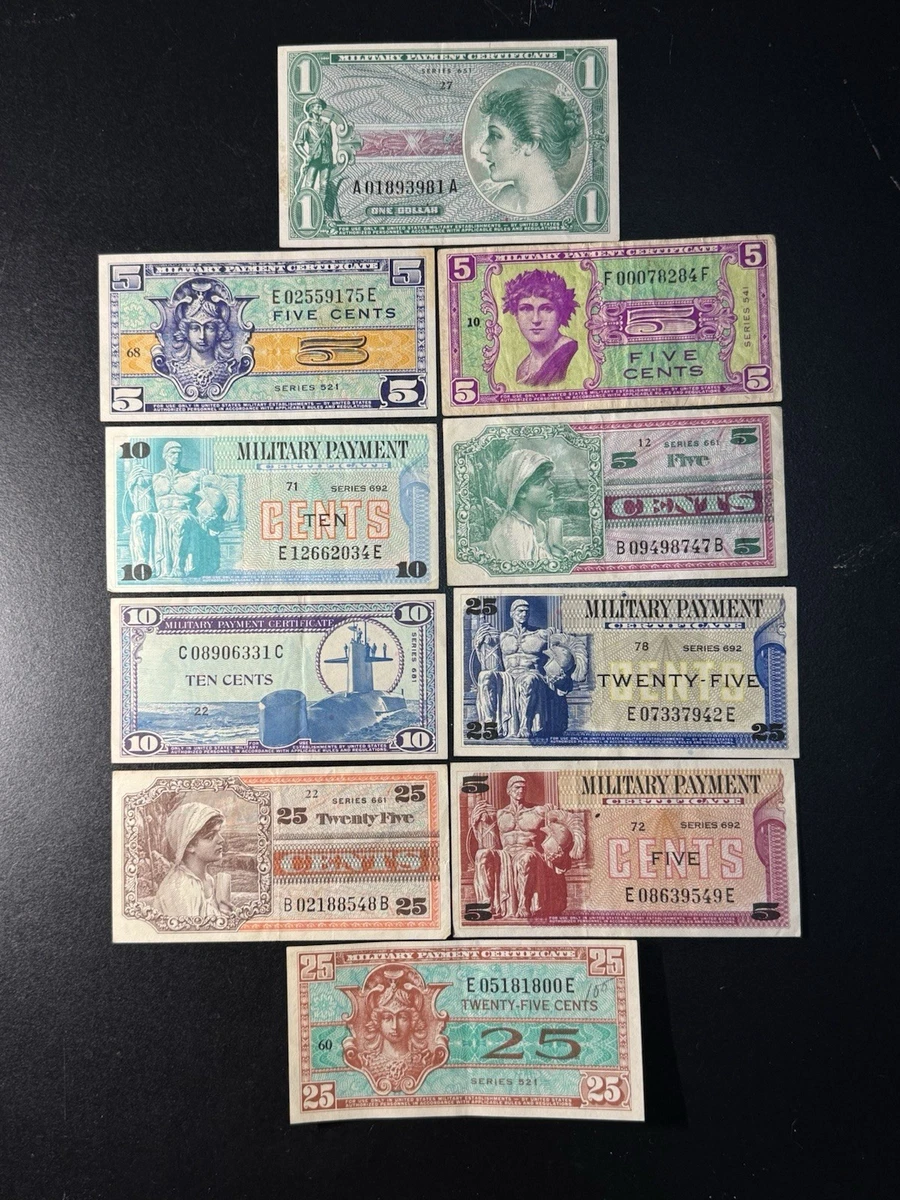 10c Denomination US Military Payment Certificates for sale | eBay