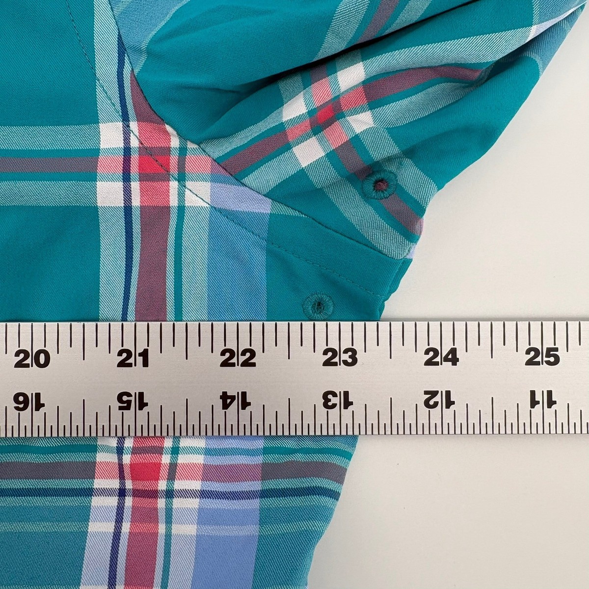 Southern Tide Mens Greenview Sportshirt Spruce Shade Plaid Performance Shirt View 5
