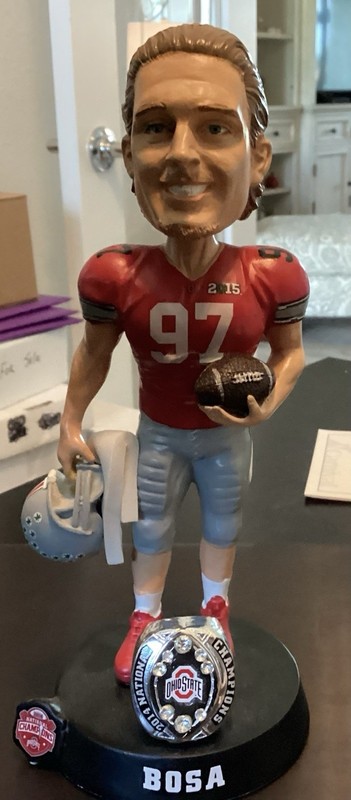 JOEY BOSA Ohio State Buckeyes National Championship Bobble Head No Box 