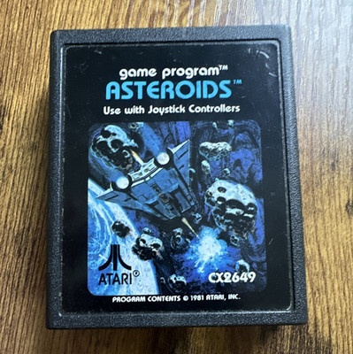 Atari Asteroids CX2649 Atari 2600 Vintage Video Game Cartridge (1981)