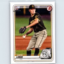 2020 Bowman Draft - Chrome Justin Lange #BD-99 - San Diego Padres