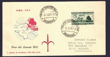 1952 FDC ITALIA TRIESTE ZONA A FIERA DI BARI