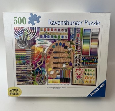 Ravensburger Artist s Palette Lars Stewart 500 Pc #175352 Large Pieces Free Ship