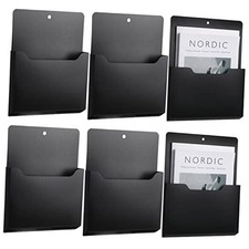 6 Pack Magnetic File Holder Magnetic Paper Holder Fridge Magnet Large