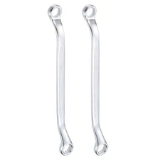 2pcs 45-Degree Offset Box End Wrench 12mm x 13mm Metric Double Box End Wrench