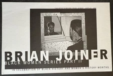 art postcard OS Brian Joiner Black Women series  photography gallery invitation