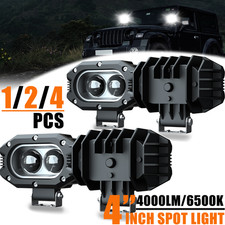 4pack 4 Inch 30w Led Work Light Bar Spot Flood Pods Off Road Truck Fog Lights