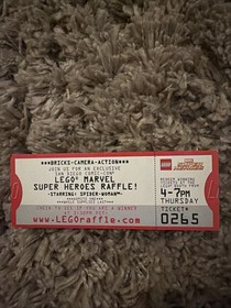 LEGO 2013 MARVEL SPIDER-WOMAN SDCC RAFFLE TICKET ONLY VERY RARE!