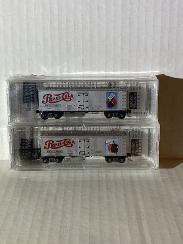 Micro Trains Ice Reefer Pepsi Cola Icon Series 2 Pack 36' #S 1 & 2 58572 | Zustand: New