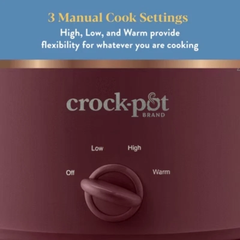 Crock-Pot 4.5qt Slow Cooker: Ceramic, 3 Settings, Dishwasher-Safe - Image 4 of 4