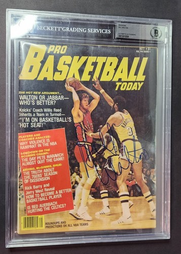 Bill Walton Signed Autograph 1977 Pro Basketball Magazine Beckett Authenticated