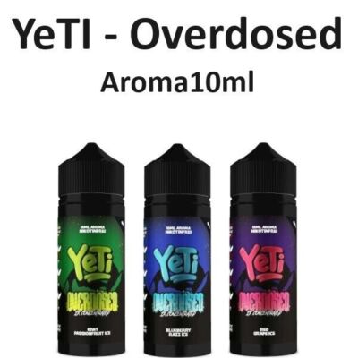Yeti - Overdosed Aroma - Alle Sorten  10ml in 120ml Flasche Long-fill