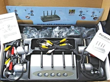 Duracom 4 Channel Wireless Security Camera Kit w/ 4 Wireless Cameras & Power