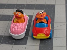 Tyco Playskool Sesame Street Diecase Vehicle Lot Zoe Ernie Bubble Bath