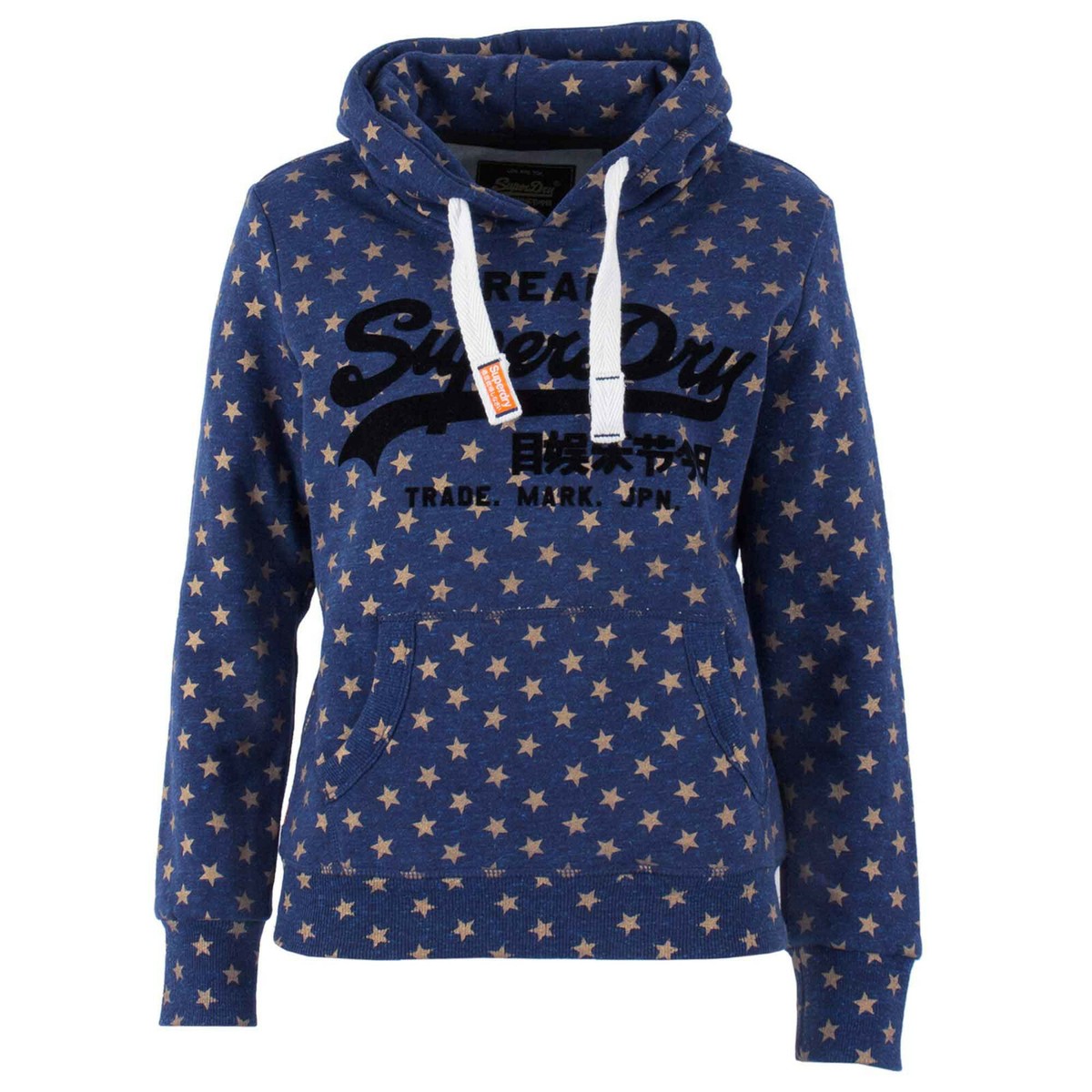 SUPERDRY Damen Kapuzenpullover G20109GR Vintage Logo Star AOP
