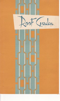 Roof Garden Berlin Hilton Menu & table tent 1959 German/English Dachgarten 