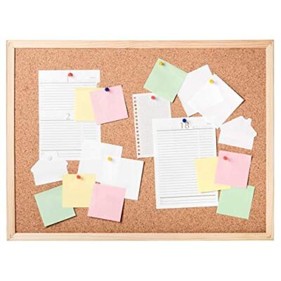 ZEONHEI Korktafel Set – 4 Stück, 30 X 40 Cm, Doppelseitig, Mit Holzrahmen, Stiften & Aufhängung, Für Home Office & Wand